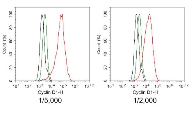 Cyclin D1 Antibody in Flow Cytometry (Flow)